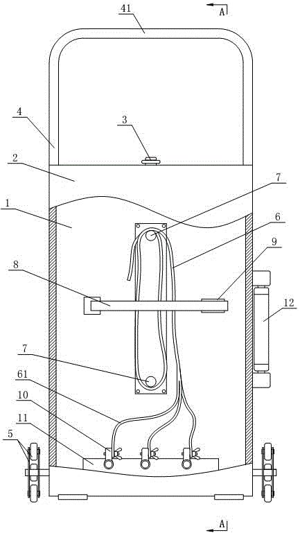 Portable ground cable storage and use case