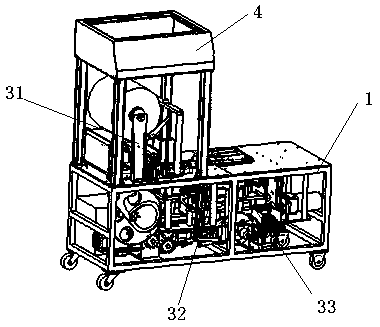 A small automatic packaging machine for making and selling fresh noodles