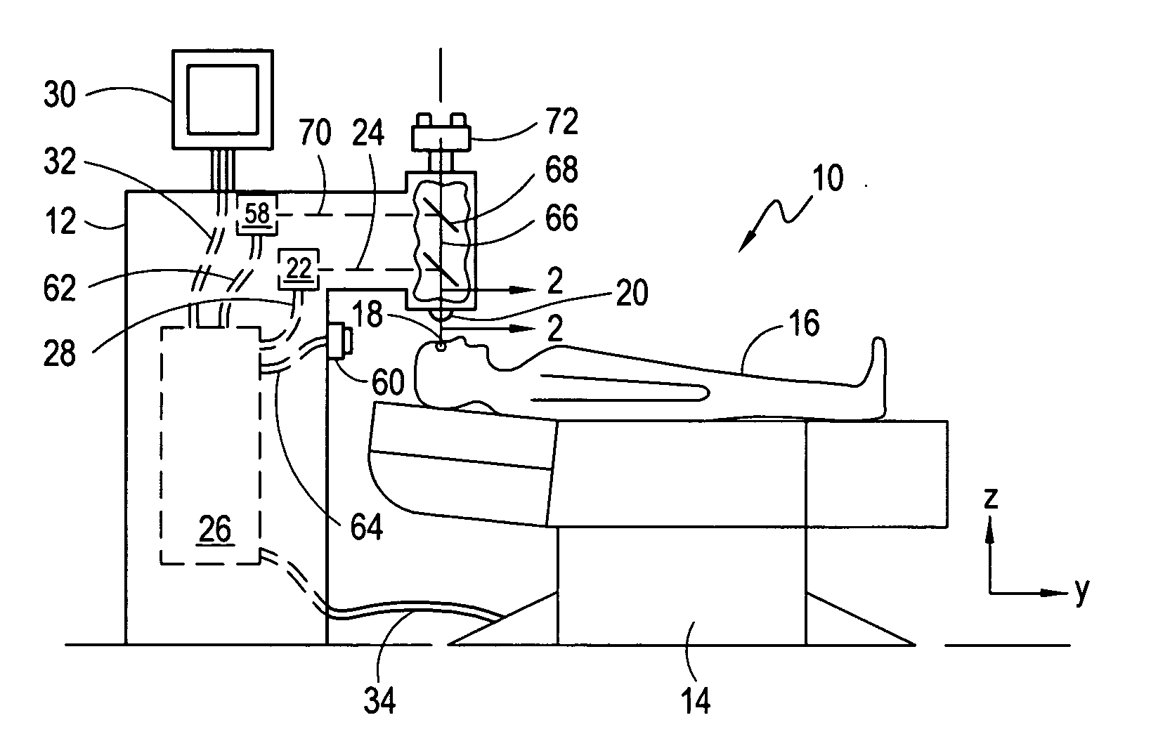 Device and method for aligning an eye with a surgical laser