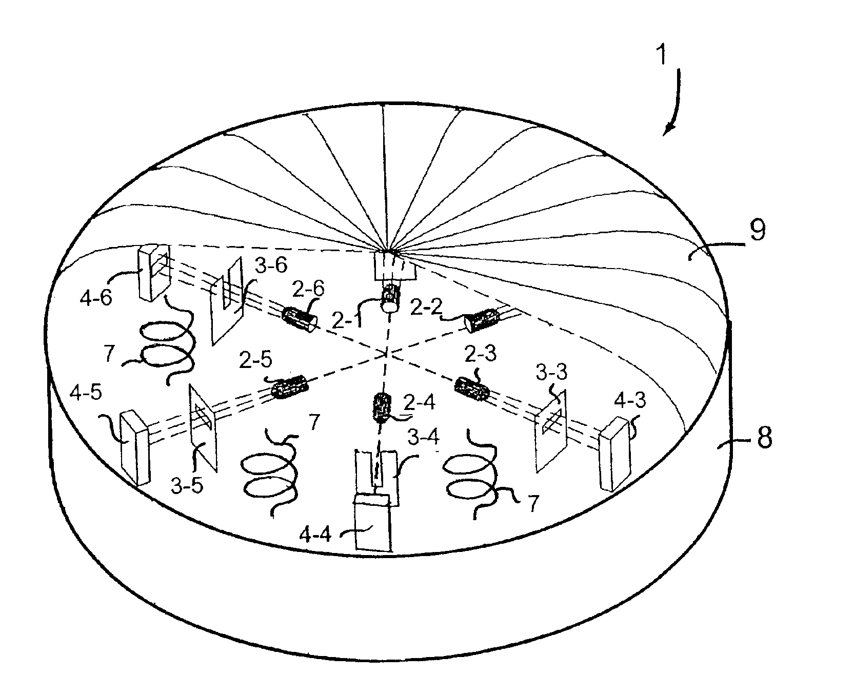 Input device for commanding control operations of a real and virtual object