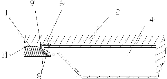 Glue joining device capable of carrying out glue joining in tiny space and application method thereof