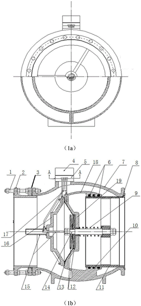 Built-in diaphragm type sleeve valve