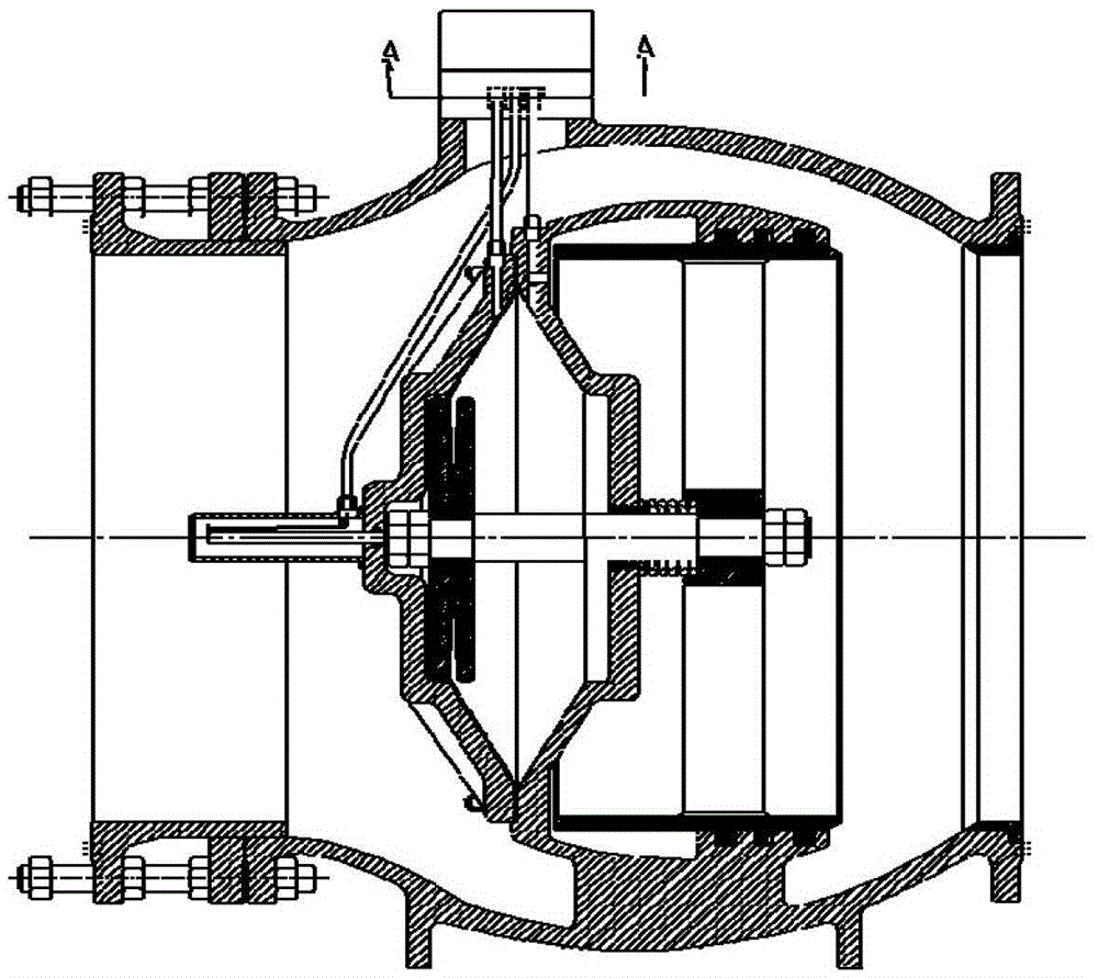 Built-in diaphragm type sleeve valve