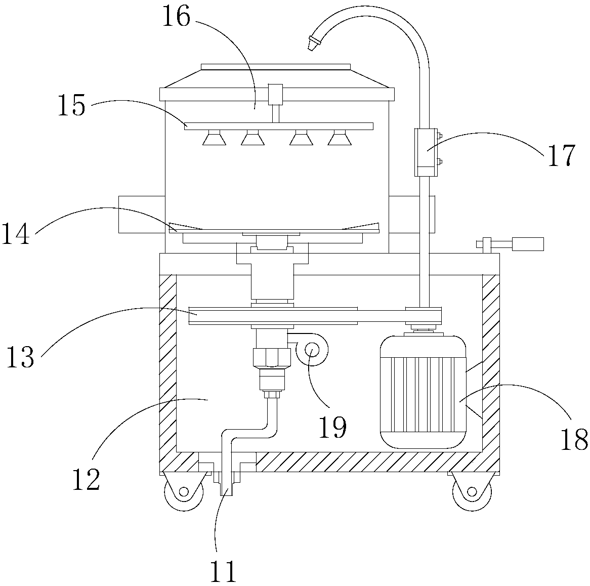 Efficient glass cleaning machine for glass making