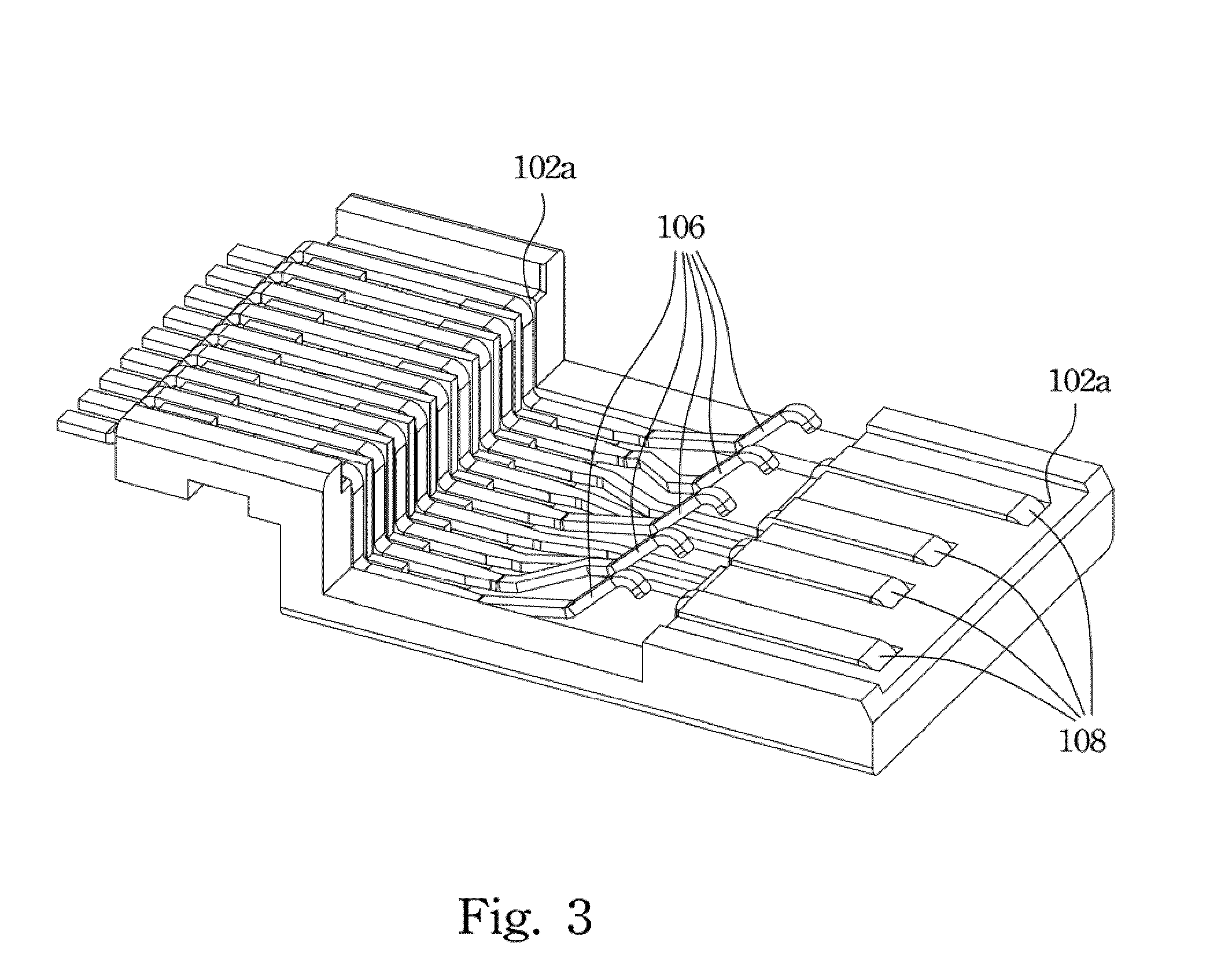 USB connector and contact array thereof