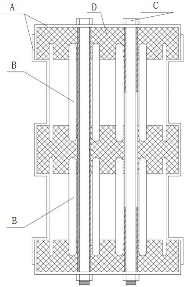 Small busbar combination fully insulated closed busbar