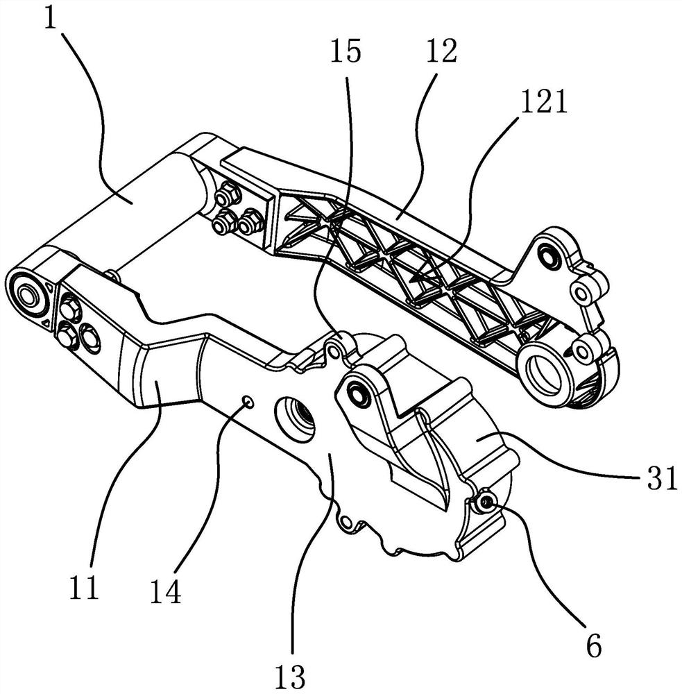 Side-hung driving motor assembly of electric vehicle