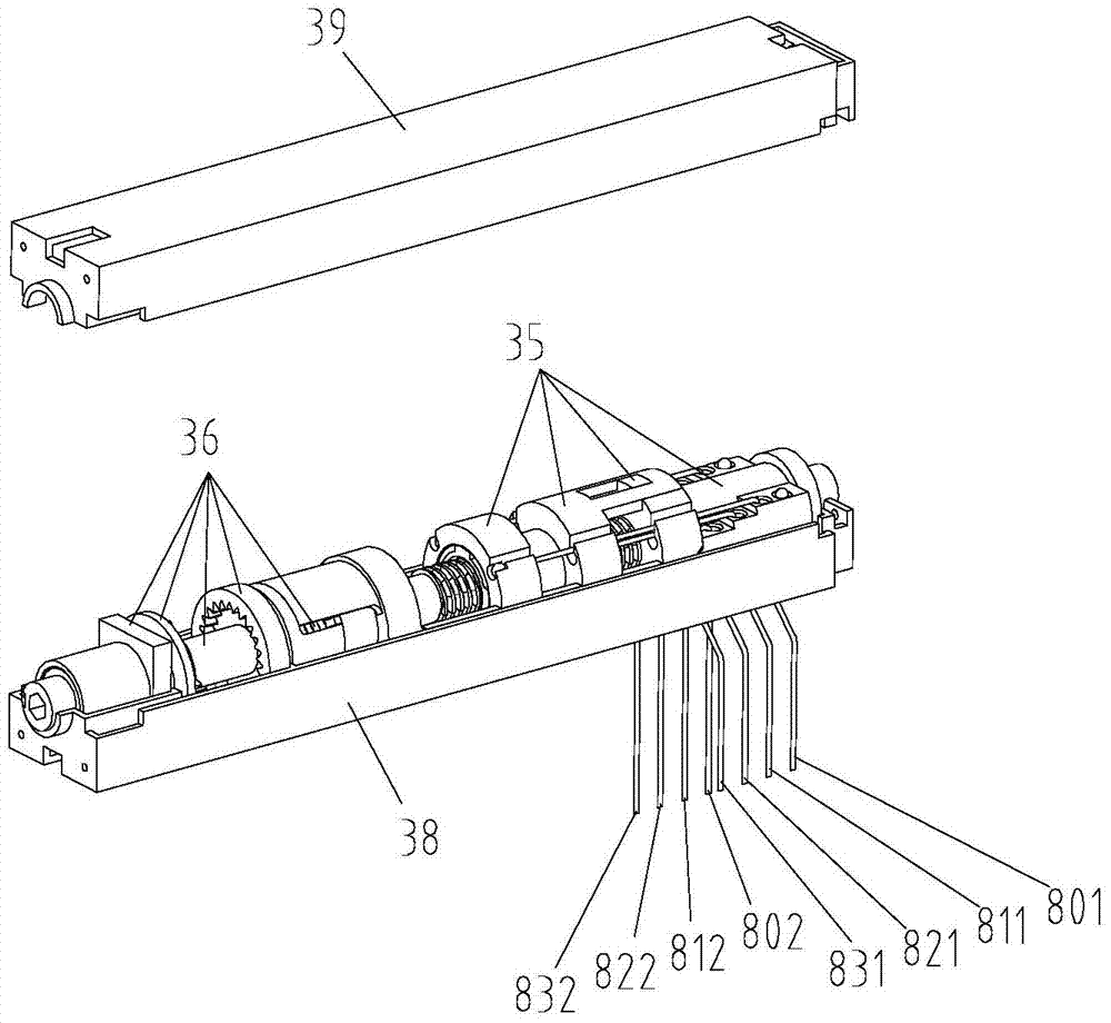 Sliding block mechanisms and variable-pitch louver sliding block system with same