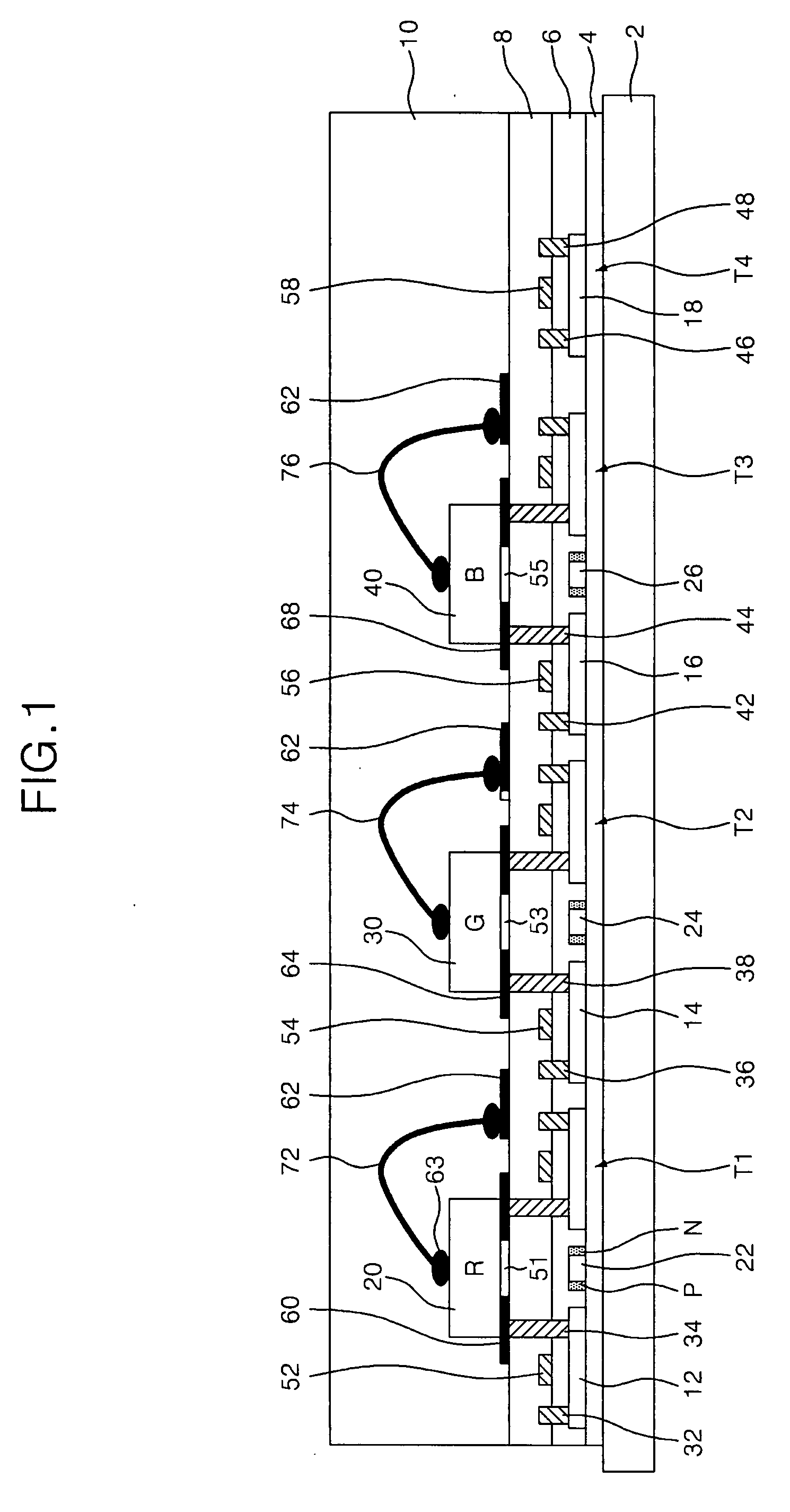 Light emitting diode substrate, method of manufacturing the same, and liquid crystal display device using the same