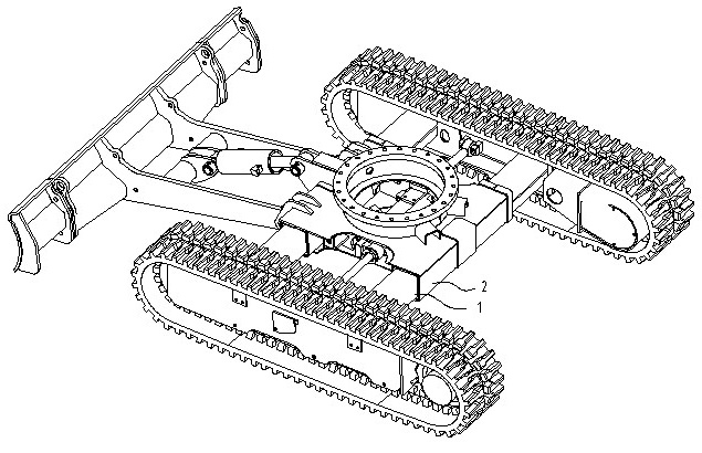 Crawler-type chassis telescopic mechanism