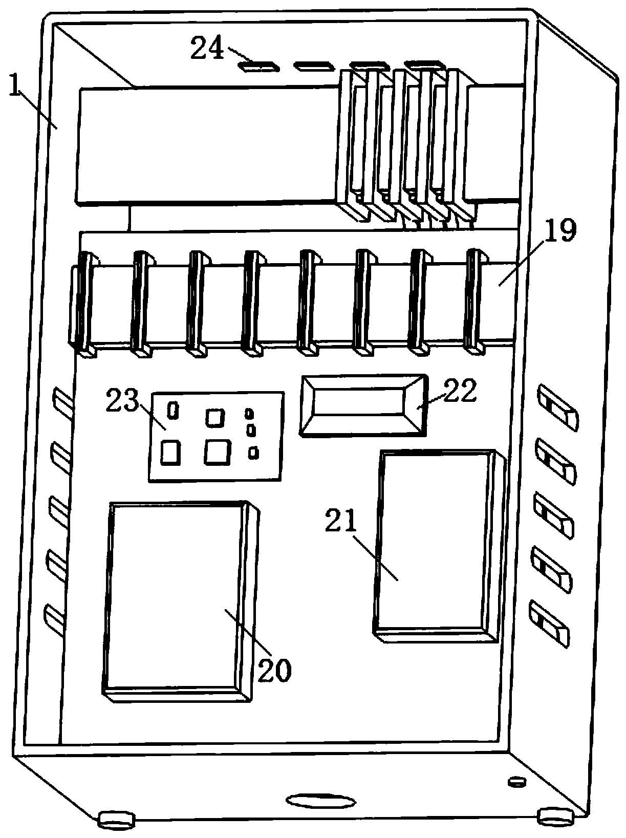 A power-saving device for real-time improvement of power factor at the end of the power grid