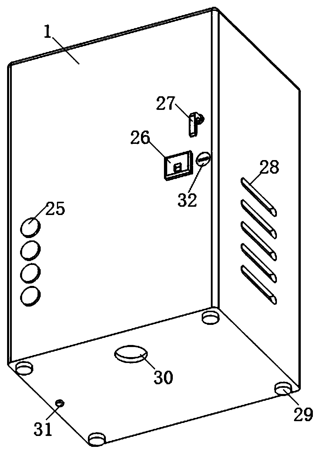 A power-saving device for real-time improvement of power factor at the end of the power grid