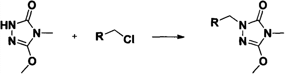 Preparation and application of a kind of triazolone compound