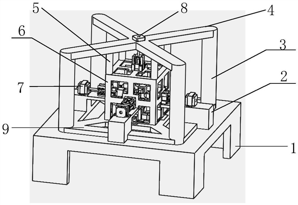 A three-dimensional magnetic characteristic measurement device suitable for electrical materials under stress loading