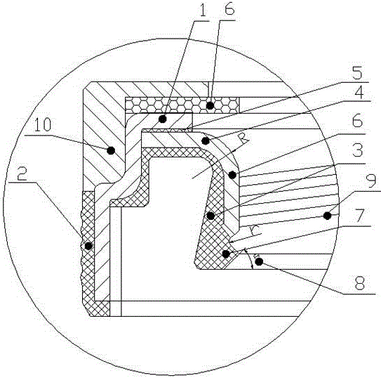 Automobile crankshaft oil seal of novel structure