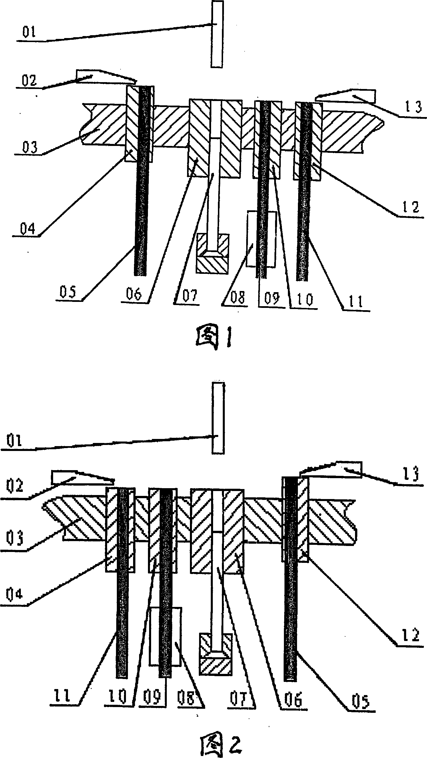 Method for manufacturing cuprum-cover-silver as well as silver alloy three composite rivet contact
