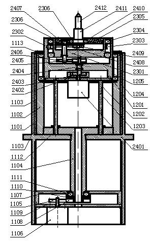 Differential screw hole-making device and method