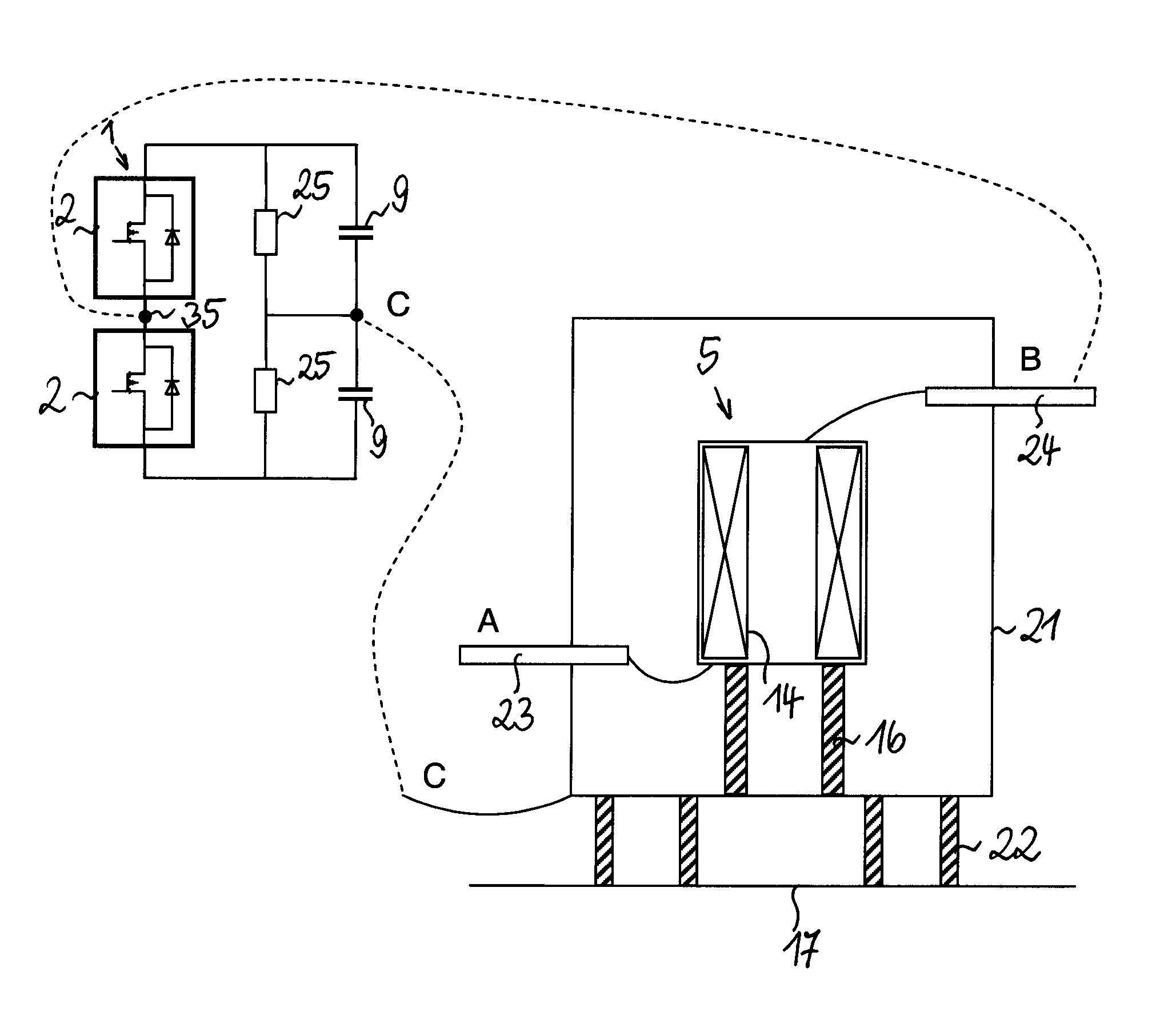 High voltage dry-type reactor for a voltage source converter