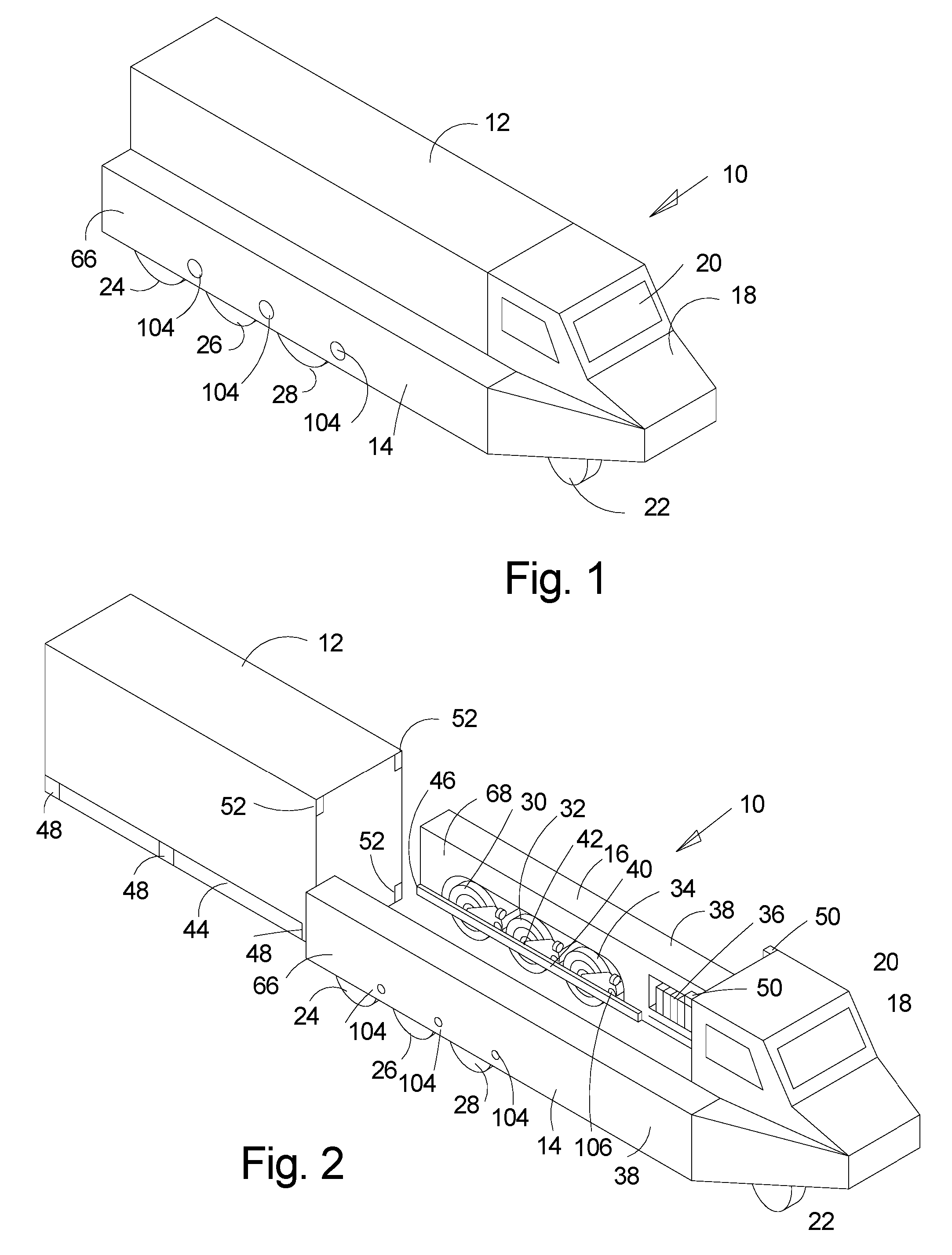 Self-Loading Vehicle for Shipping Containers