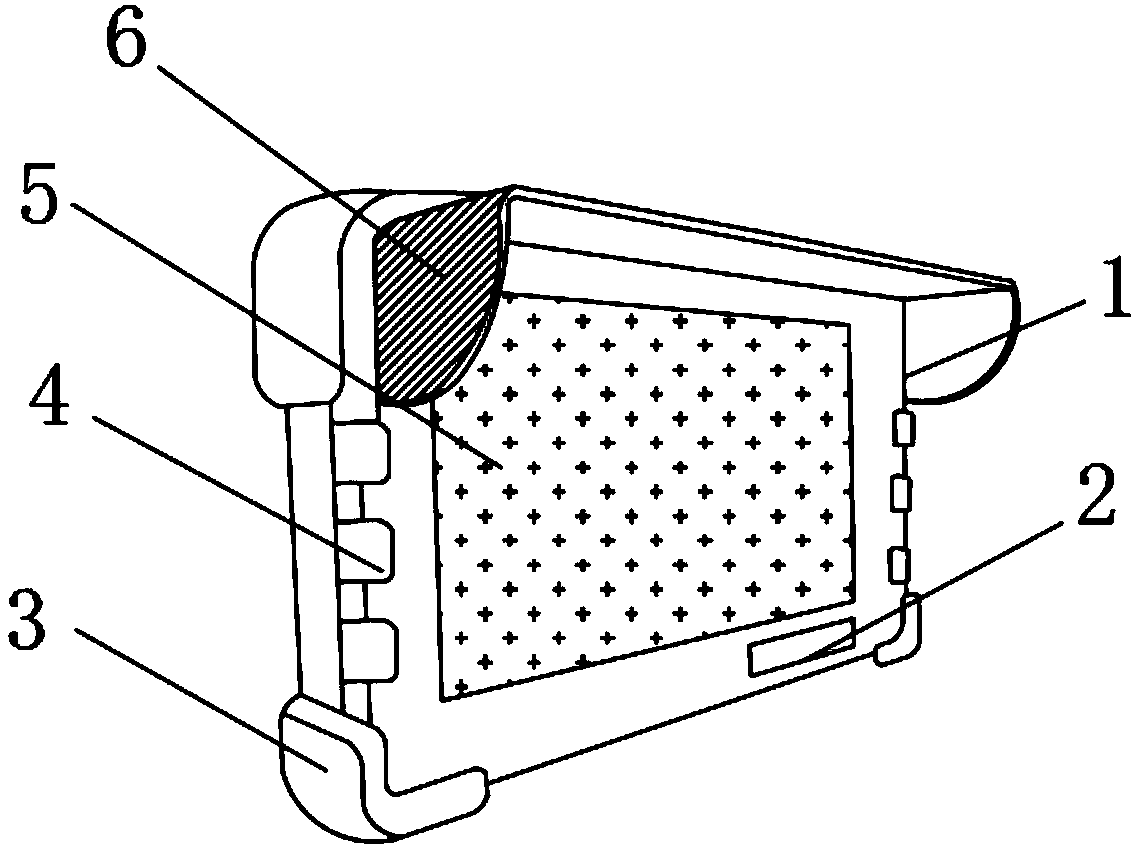 Anti-shock and anti-fall industrial display screen