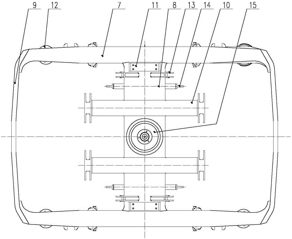 Hybrid brake system bogie and engineering vehicle