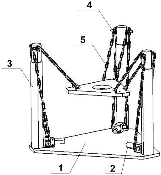 A dual-parallel pan-tilt with space zipline with coarse and fine adjustment of pose