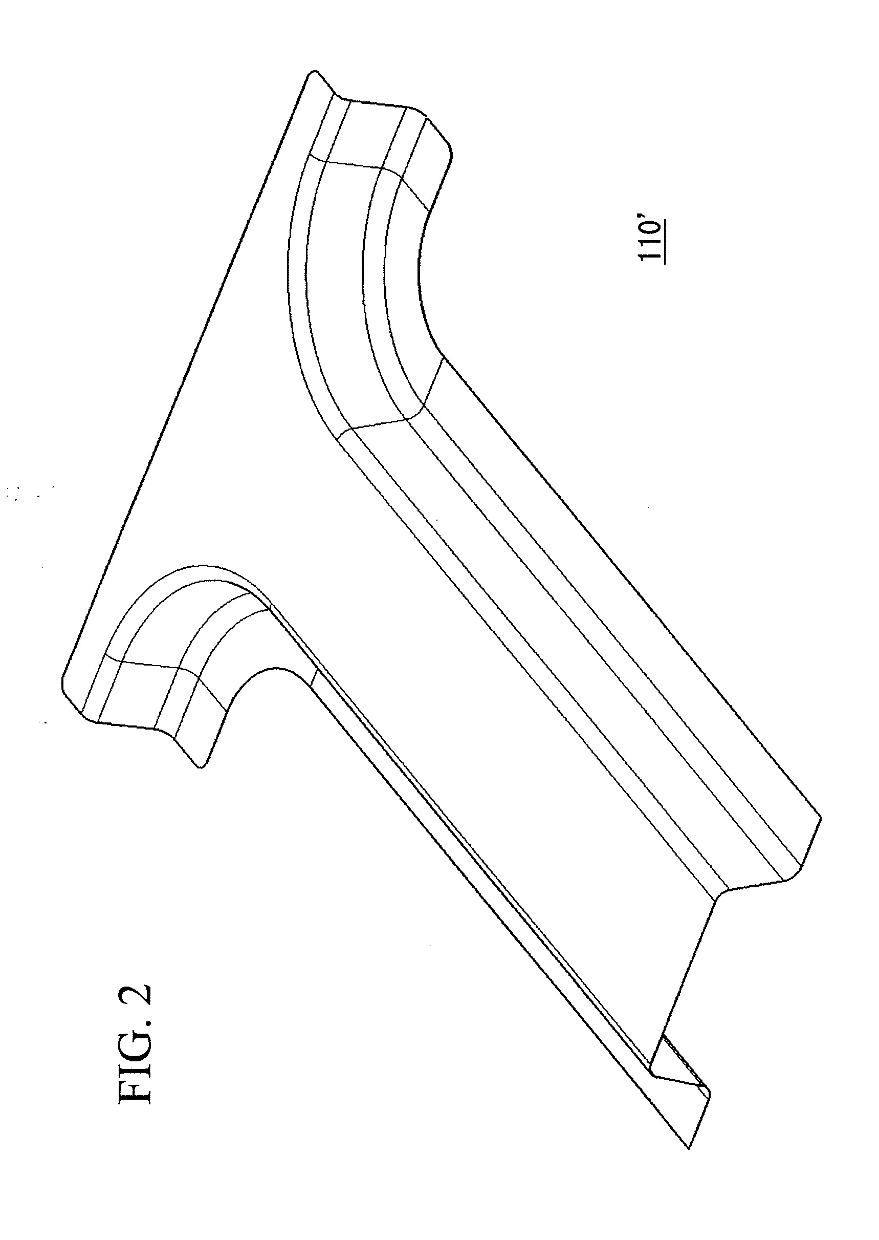 Press-forming method of component with l shape