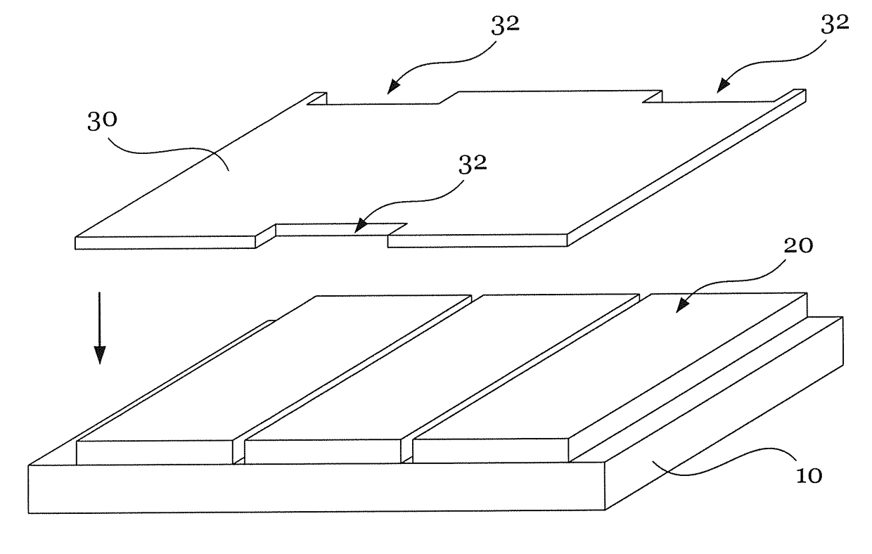 Serial module of organic solar cell and method for manufacturing the same