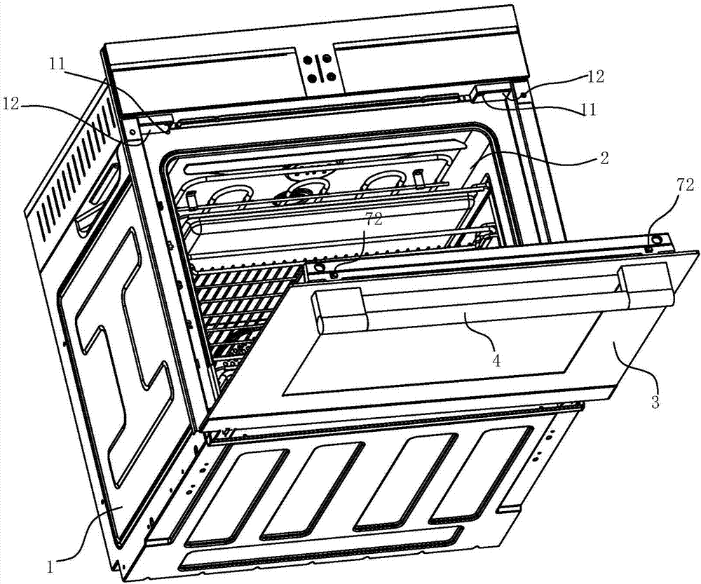 Baking oven with child locks