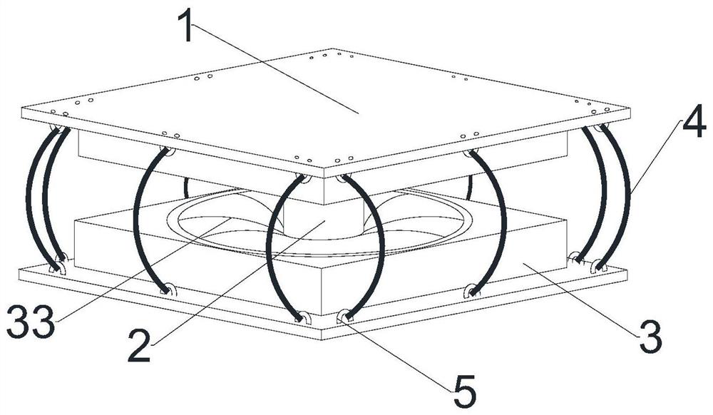 Variable-rigidity friction pendulum bearing