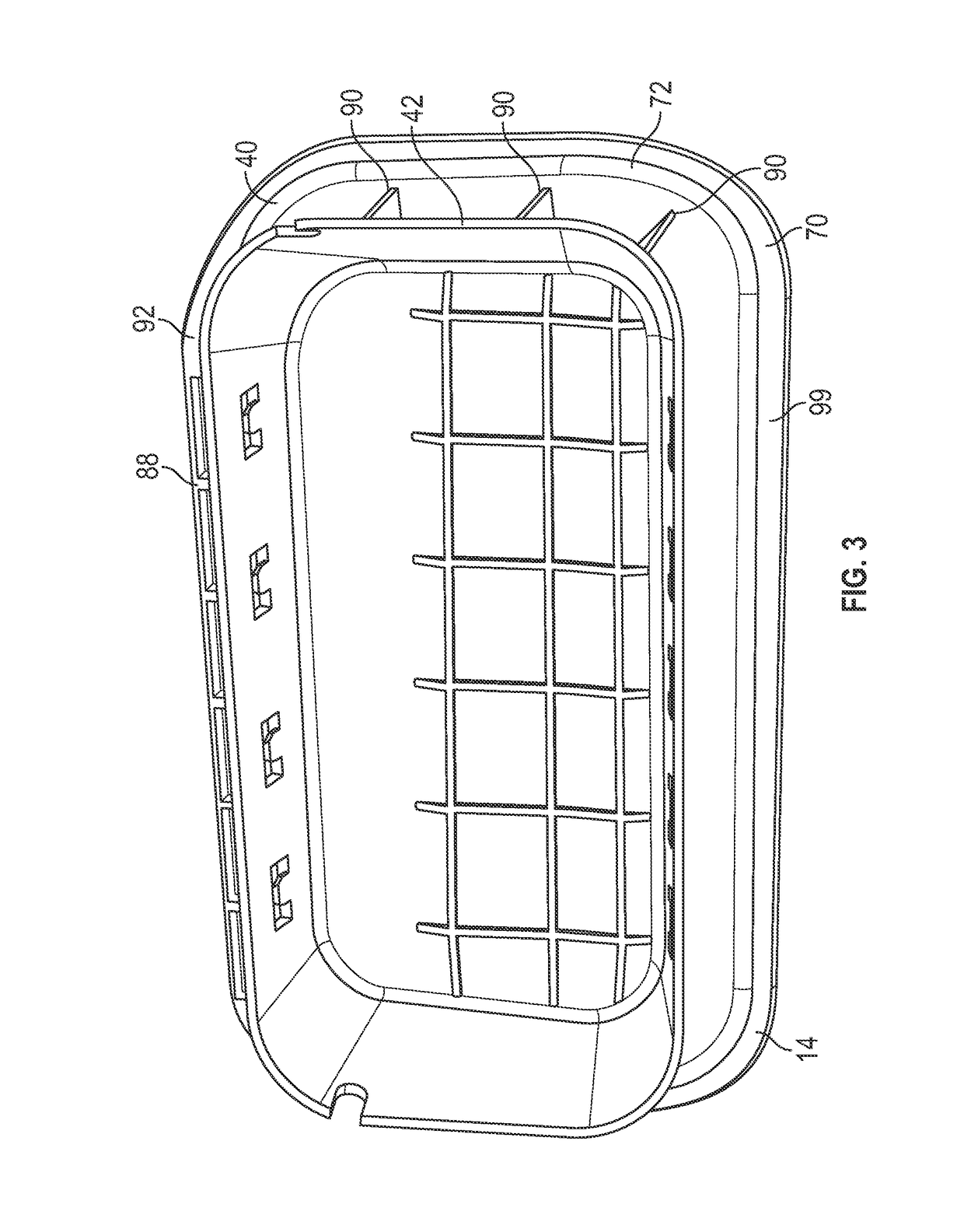 Foam-in-place interior panels having integrated airbag door for motor vehicles and methods for making the same