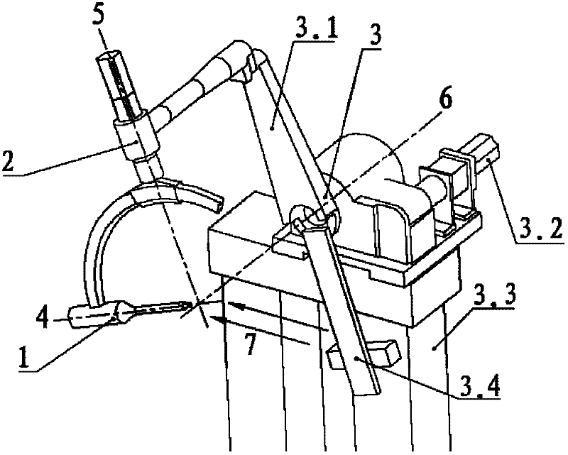Simulation apparatus of pitching/jawing/rolling over three-freedom degree forced movement of aircraft
