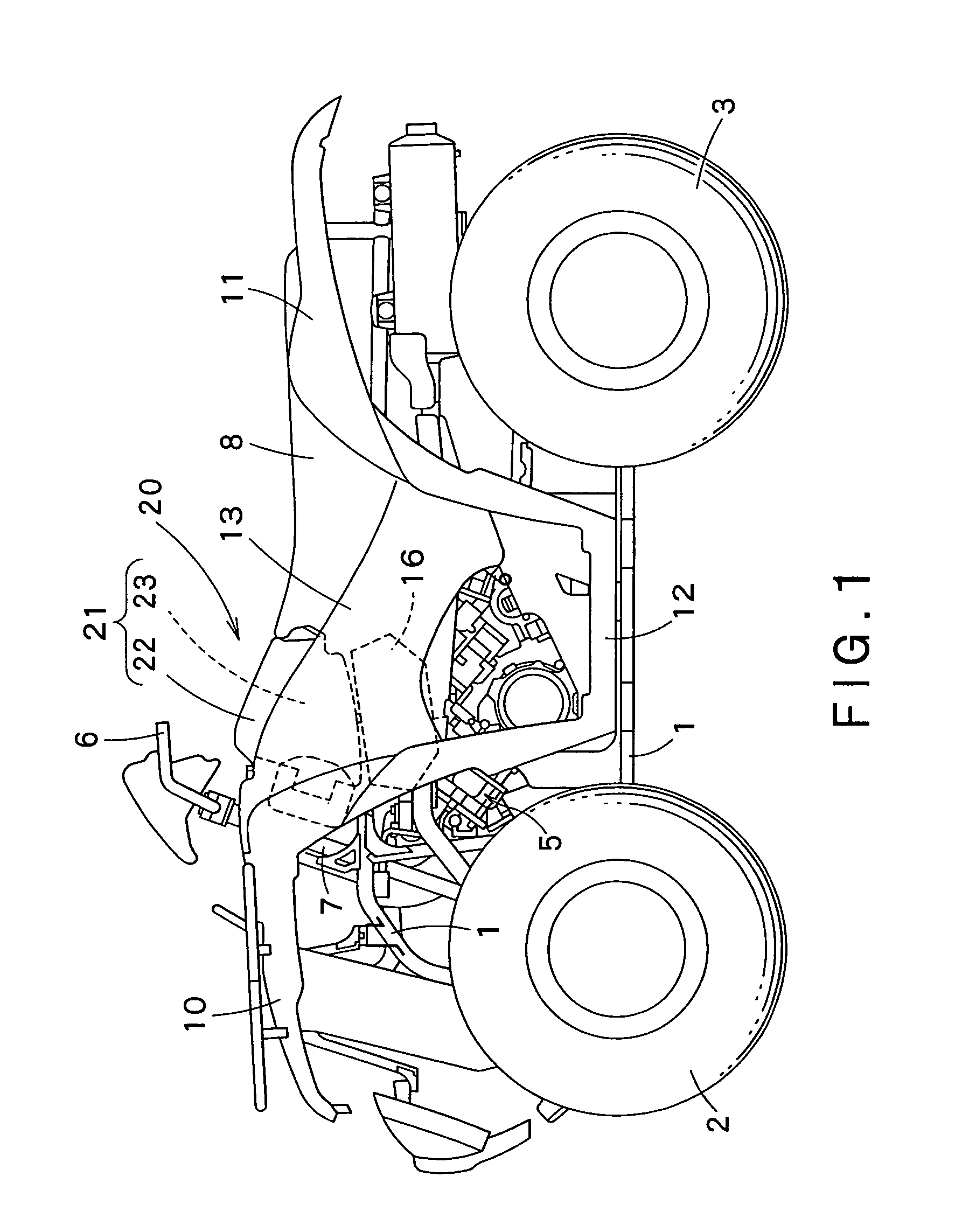 Air cleaner for engine of vehicle