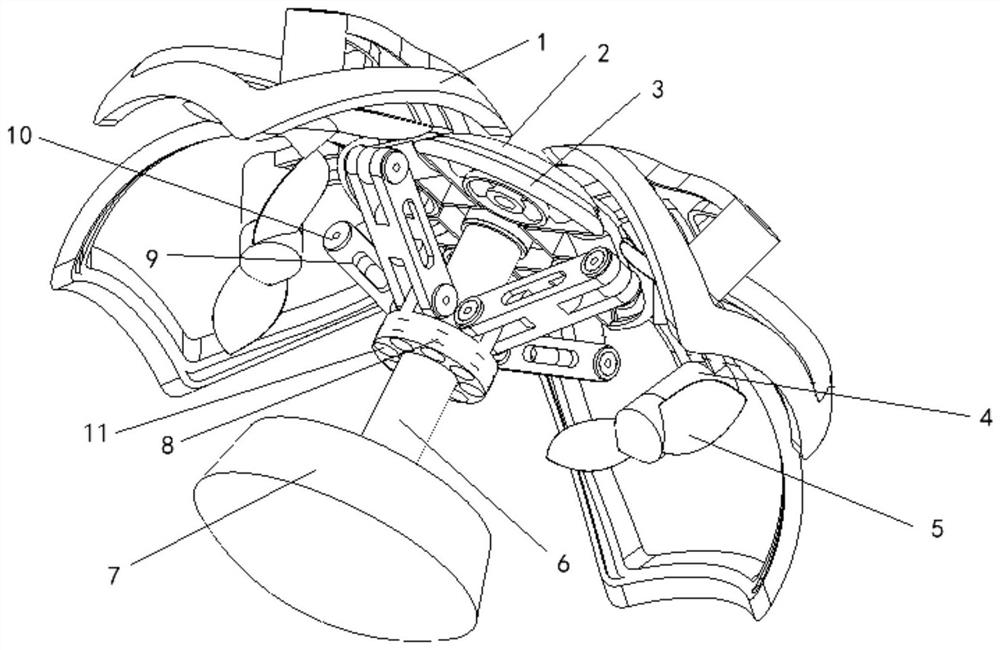 A projectile-rotor autonomously deployable unmanned aerial vehicle