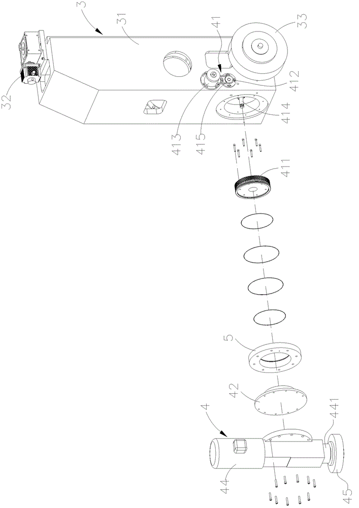 Grinder structure with movable rotating vertical grinding head