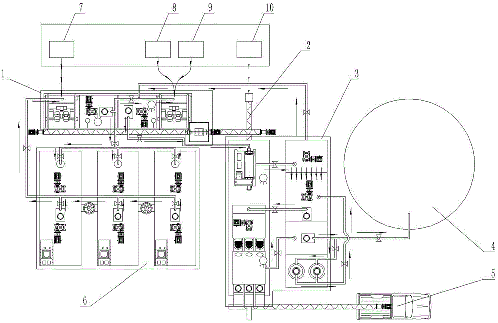 Drilling waste mud integrated treatment system