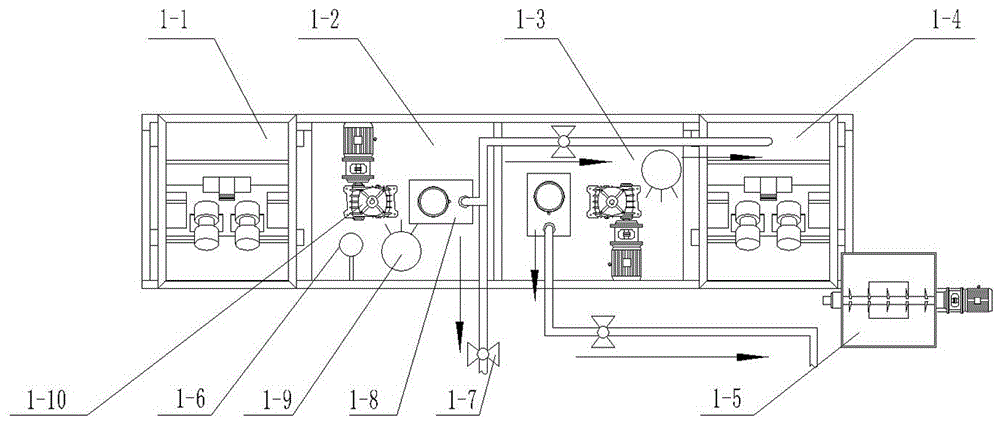 Drilling waste mud integrated treatment system