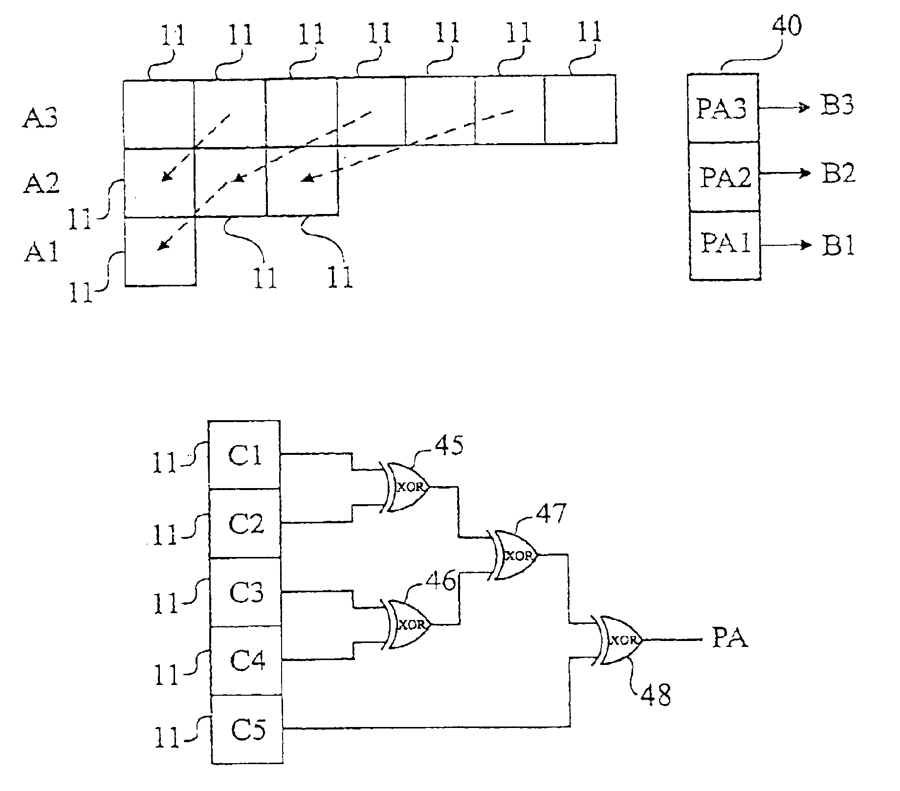 Monotonic up-counter in an integrated circuit