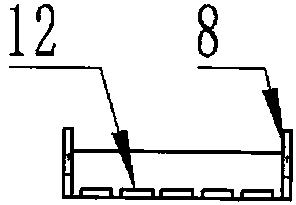 Counter slot type aerobic compost fermentation process and structure thereof