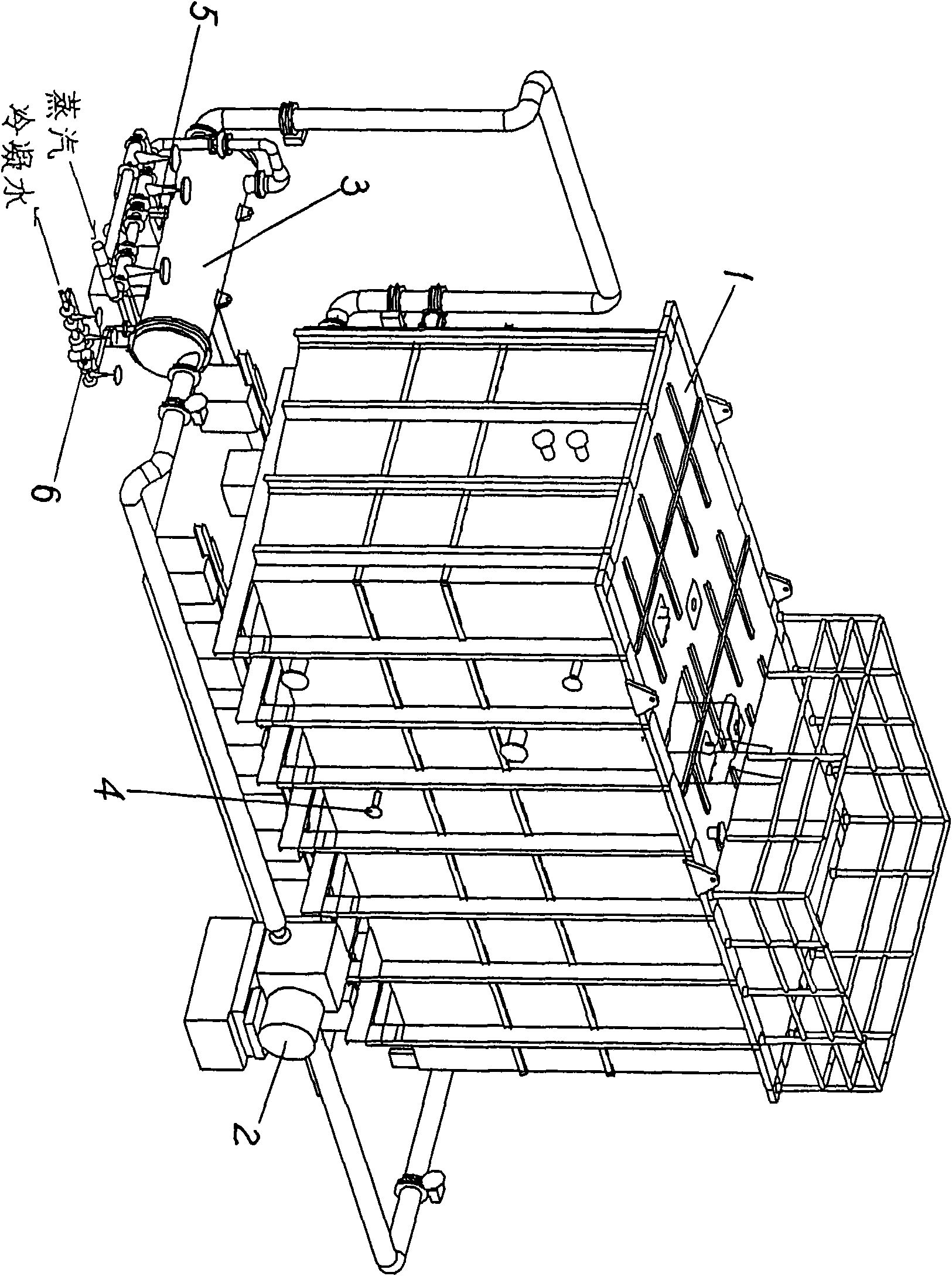 Rolling mill emulsifying liquid outer cyclic heating method and heating device