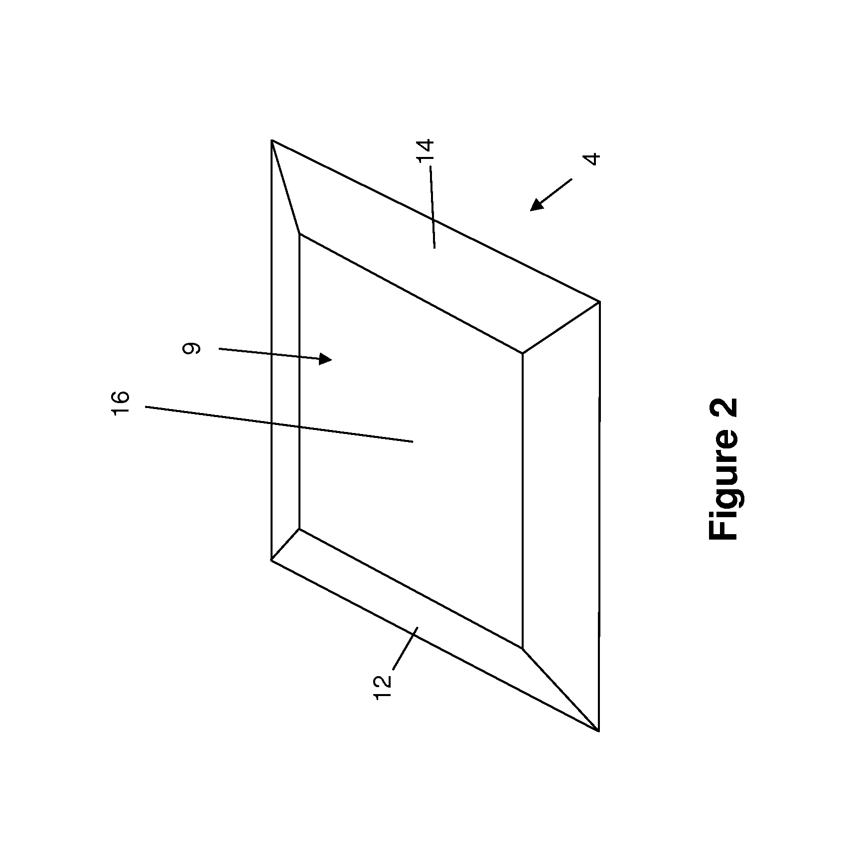 Lensless optical navigation device for directing radiation via reflection by three total internal surfaces