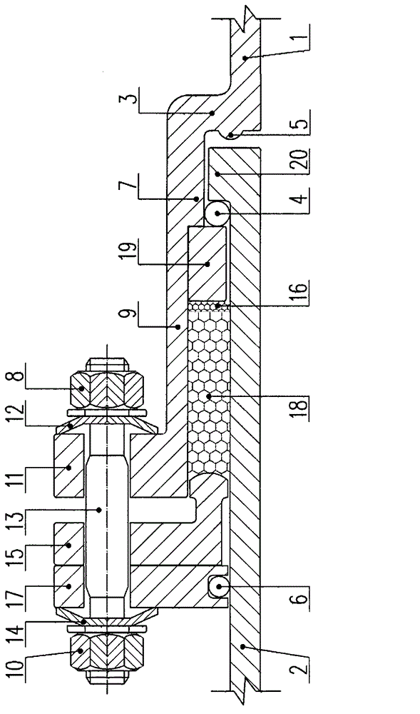 Novel high-pressure pipeline rotating compensator