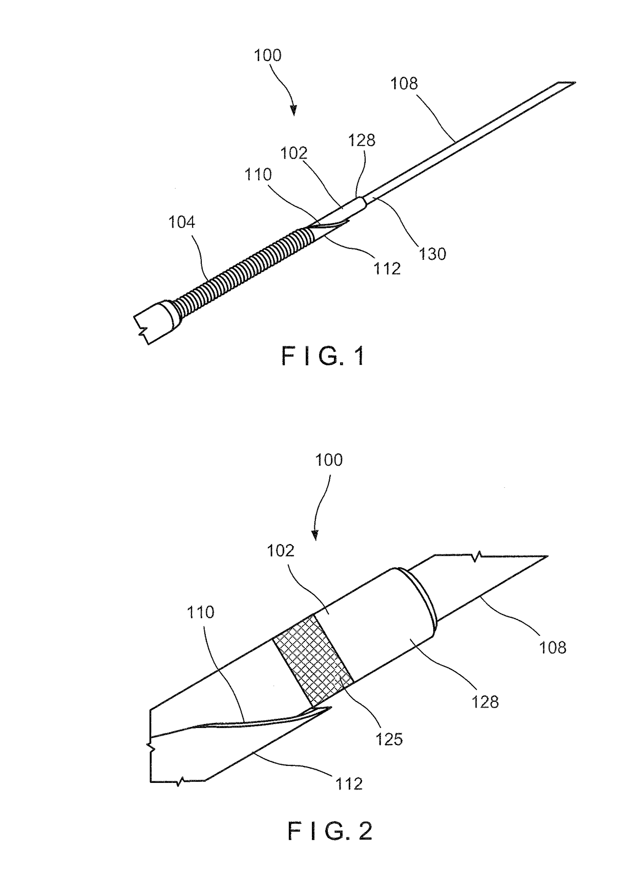 Accessory device for EUS-FNA needle for guidewire passage