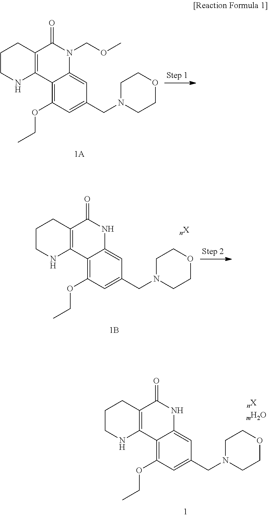 Crystalline forms of tricyclic compound acid salt or hydrate thereof, and method for making thereof