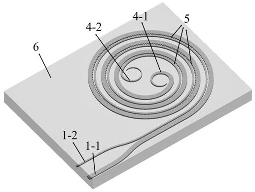 A helical waveguide grating assisted reverse coupler type optical dispersion delay line
