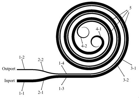 A helical waveguide grating assisted reverse coupler type optical dispersion delay line