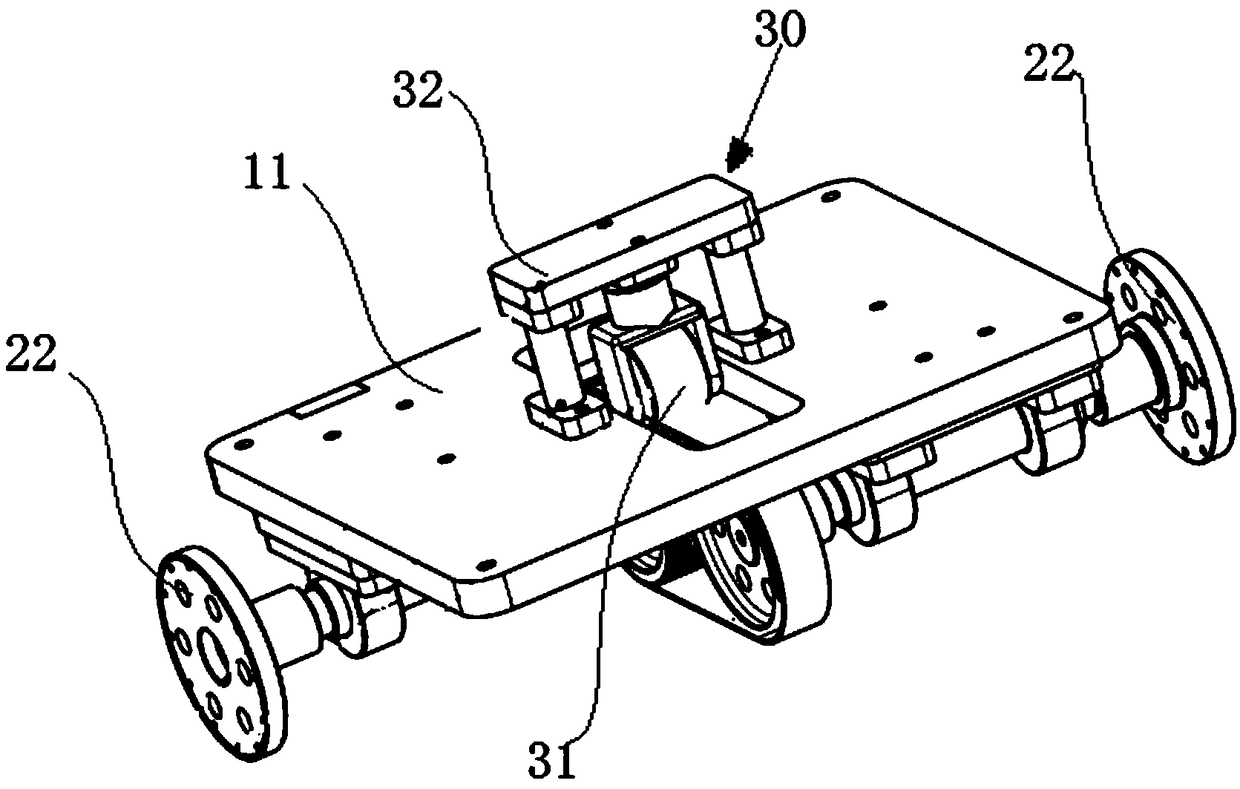 Engine test transmission vibration isolation device