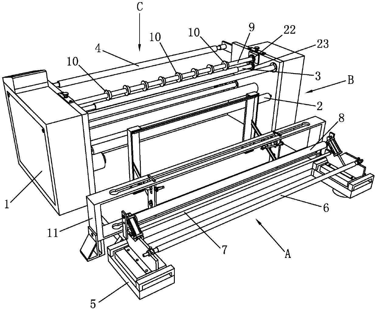 A cutting machine for garment production