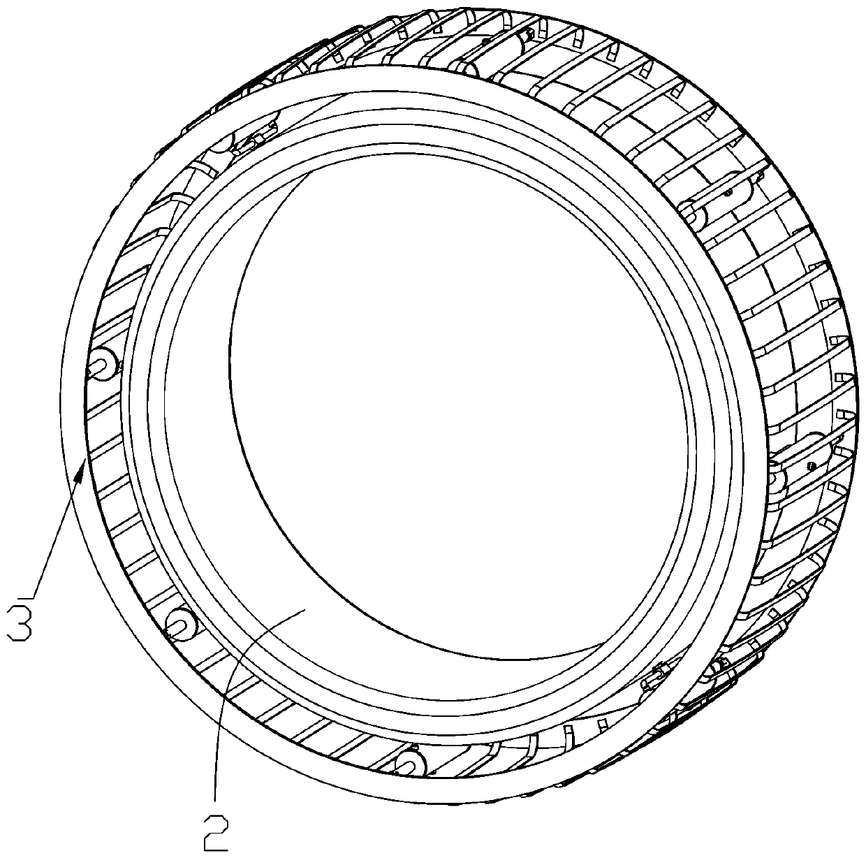 Non-pneumatic tire with variable contact area