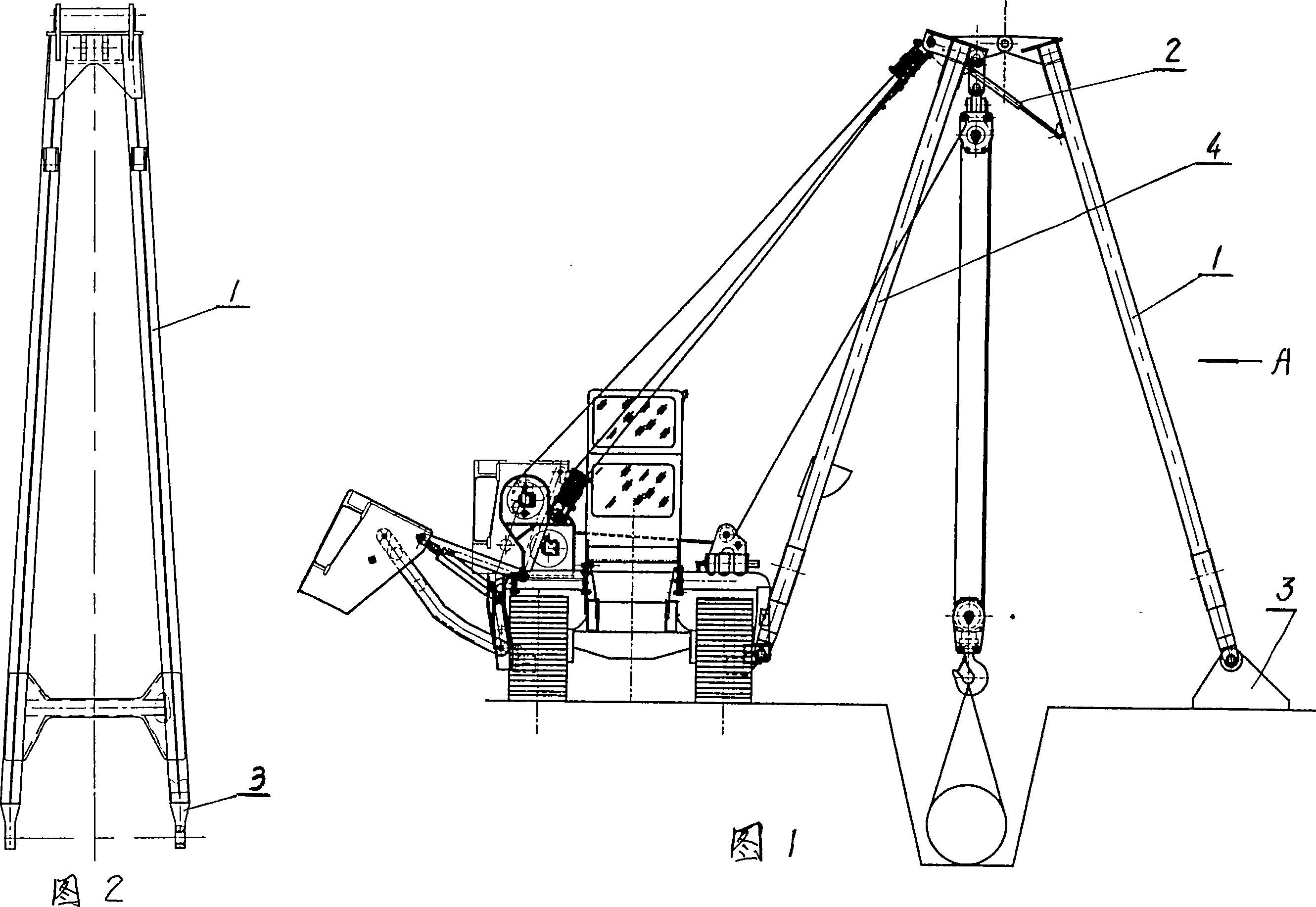 Pipe hoist sub-arm